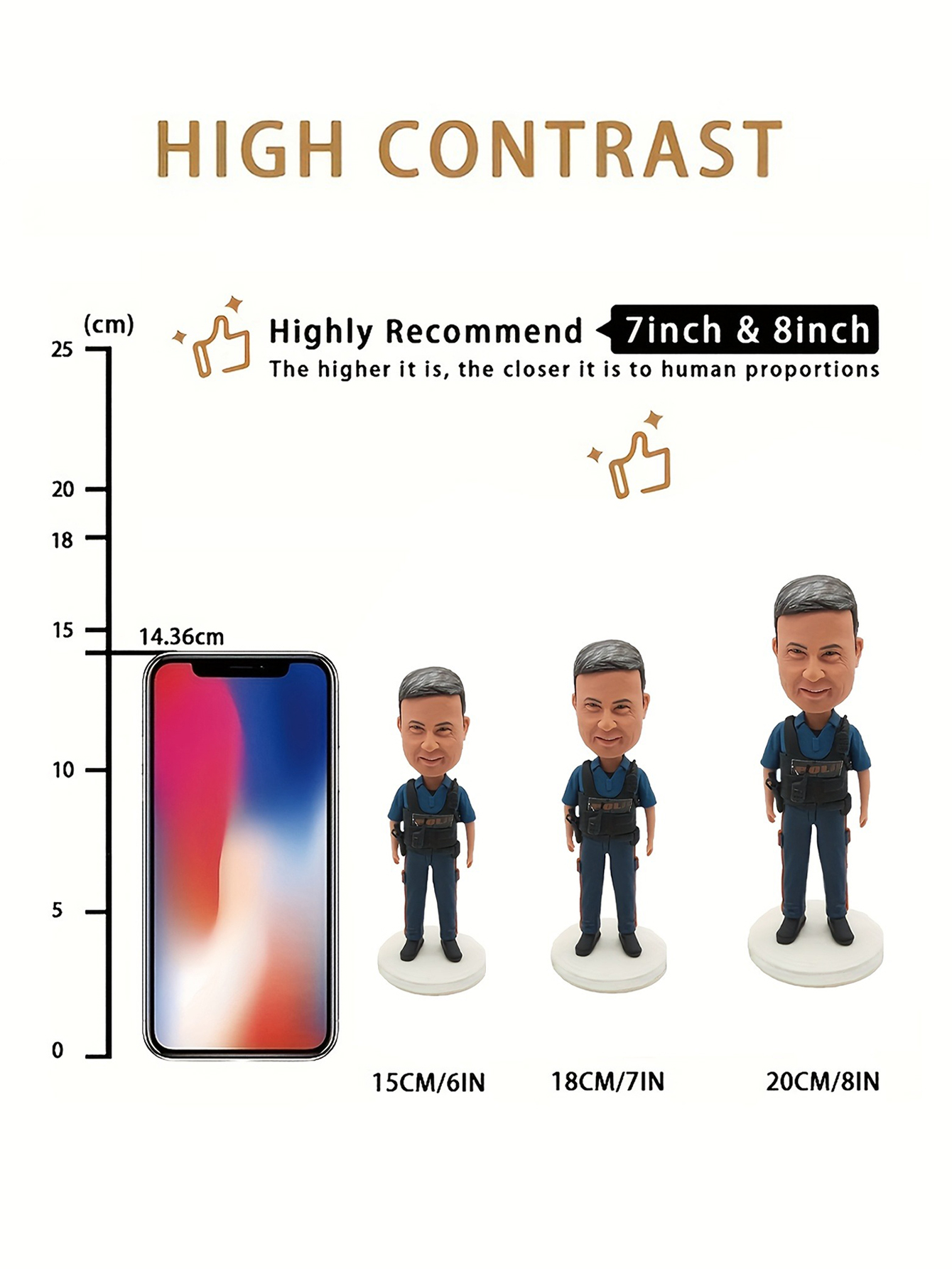 Custom Police Uniform Bobblehead